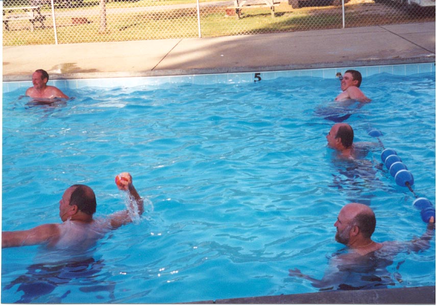 Guys in Pool