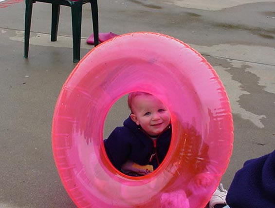 Matt with Floatie